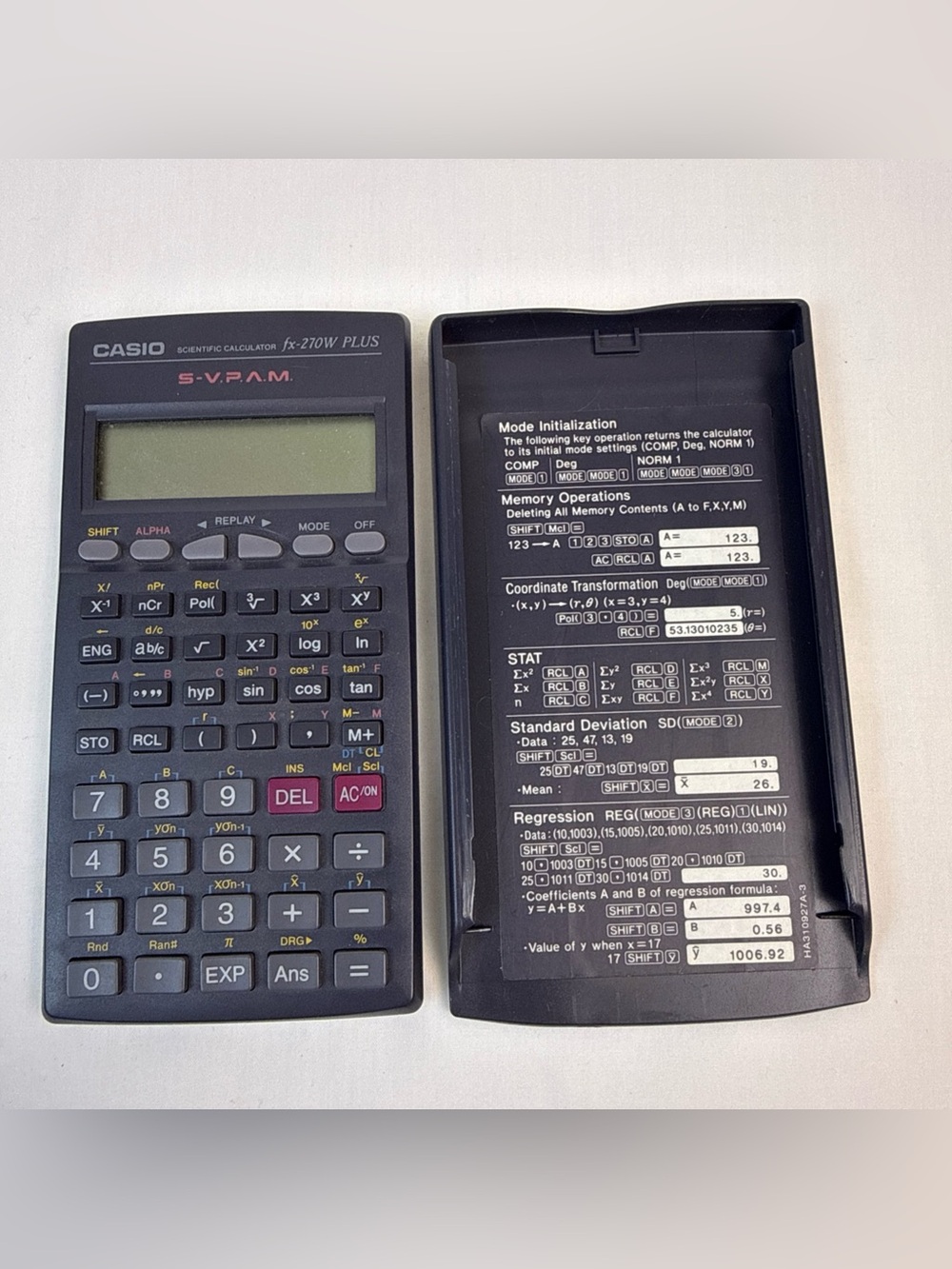 Casio Scientific Calculator in Black and Gray
